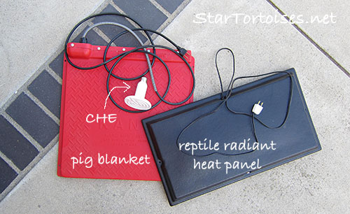 heaters for tortoises - The heated area should be at least as large as the tortoise's shell.