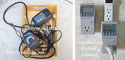 popular thermostats & measuring electrity usage